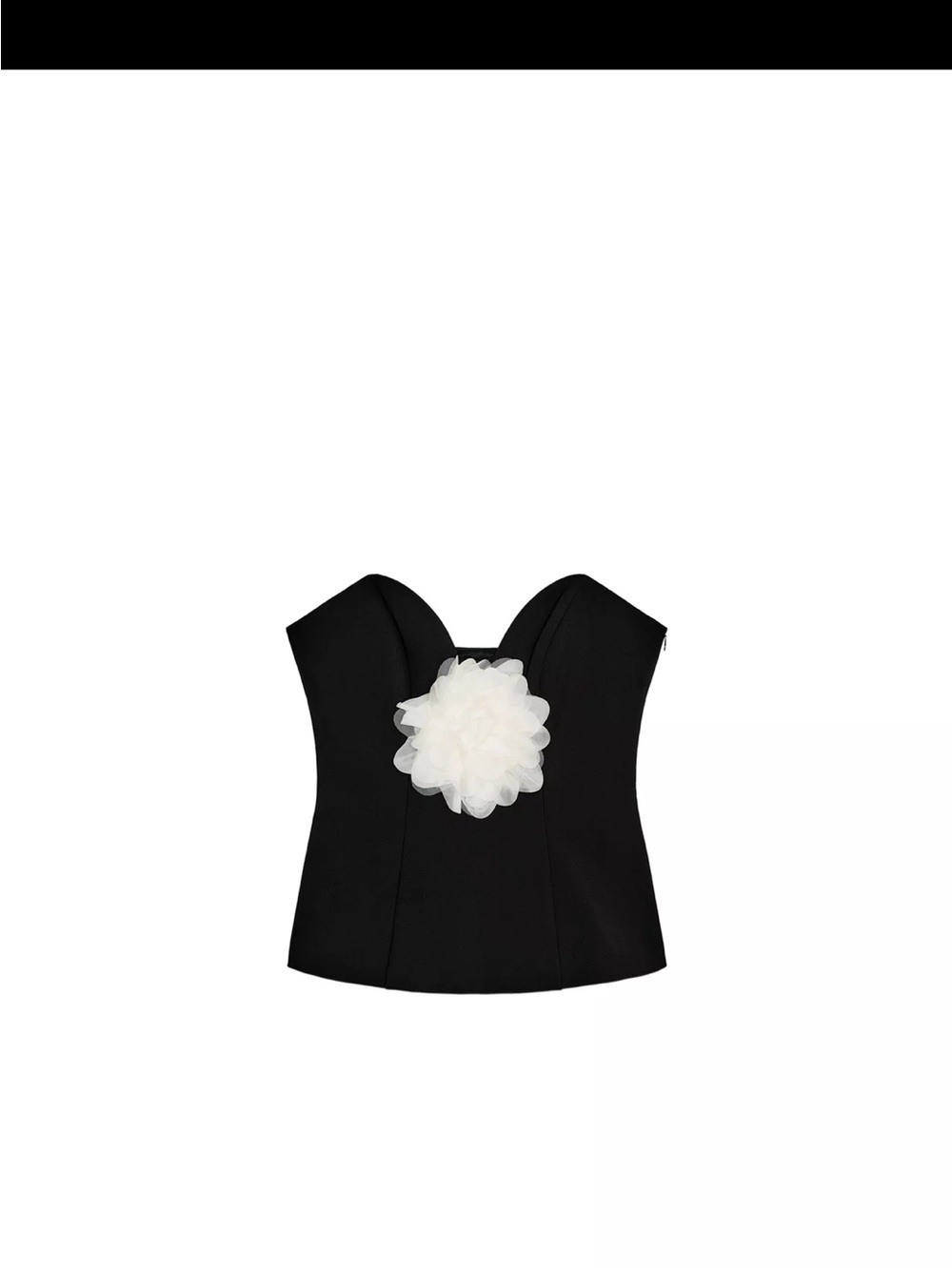 Zara contrast floral bandeau top
